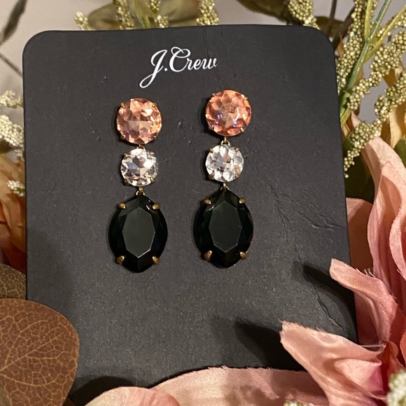 J. Crew Jewelry - J. Crew Triple Stone Drop Earrings.